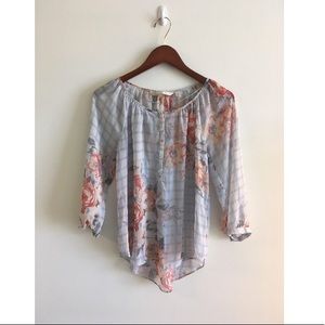LaurenConrad Floral Blouse